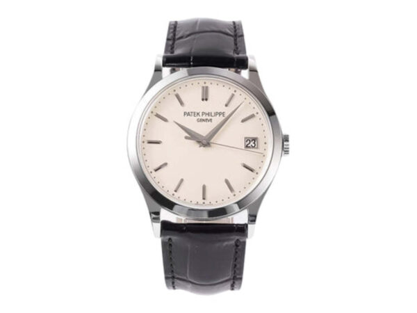 Calatrava Stainless Steel with Ivory Dial (38mm)