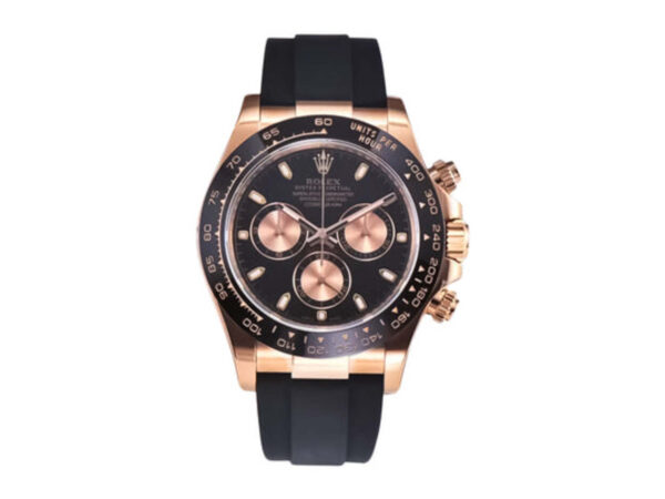 Cosmograph Daytona Rose Gold Oysterflex with Black Dial