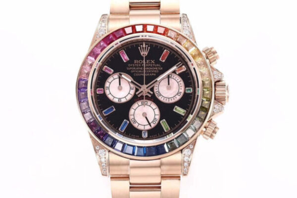 Cosmograph Daytona Rose Gold 'Rainbow' with Diamond Bezel 1