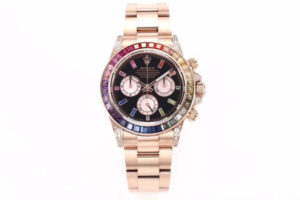 Cosmograph Daytona Rose Gold 'Rainbow' with Diamond Bezel