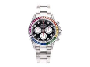 Cosmograph Daytona Stainless Steel 'Rainbow' with Diamond Bezel