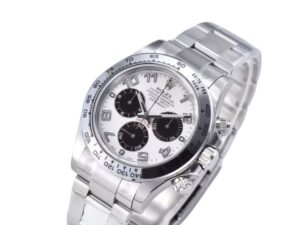 Cosmograph Daytona Stainless Steel with White Dial and Arabic Numerals 1