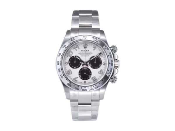 Cosmograph Daytona Stainless Steel with White Dial and Arabic Numerals