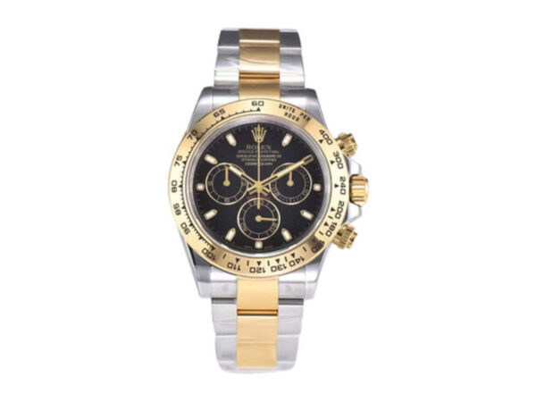 Cosmograph Daytona Two Tone Yellow Gold & Steel with Black Dial