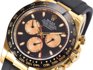 Cosmograph Daytona Yellow Gold Oysterflex with Black and Champagne Dial 1