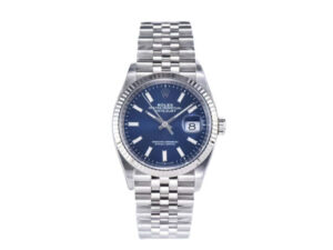 Datejust 36 Stainless Steel on Jubilee with Blue Dial and Fluted Bezel