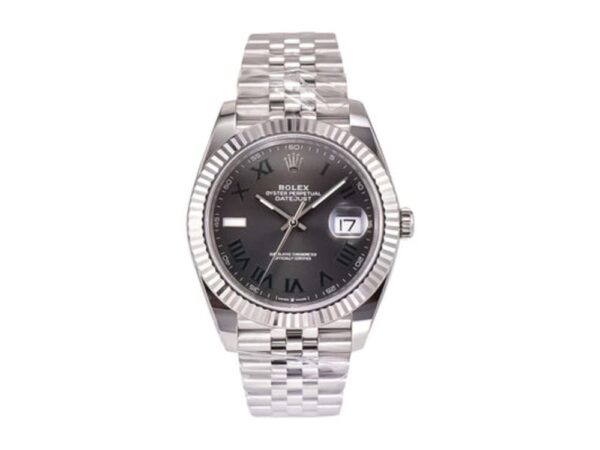 Datejust 41 Stainless Steel 'Wimbledon' on Jubilee with Fluted Bezel