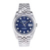 Datejust 41 Stainless Steel on Jubilee with Diamond Blue Dial and Fluted Bezel