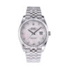 Datejust 41 Stainless Steel on Jubilee with Diamond Mother of Pearl Dial and Fluted Bezel