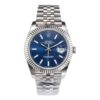 Datejust 41 Stainless Steel on Jubilee with Fluted Motif Blue Dial and Fluted Bezel