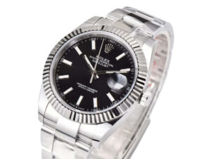 Datejust 41 Stainless Steel on Oyster with Black Dial and Fluted Bezel 1