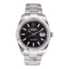 Datejust 41 Stainless Steel on Oyster with Black Dial and Fluted Bezel