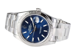 Datejust 41 Stainless Steel on Oyster with Blue Dial and Fluted Bezel 1