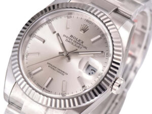 Datejust 41 Stainless Steel on Oyster with Silver Dial and Fluted Bezel 1