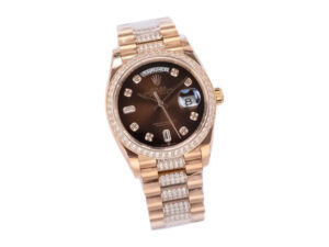 Day-Date 36 Rose Gold 'President' with Diamond Chocolate Dial and Diamond Bezel 1