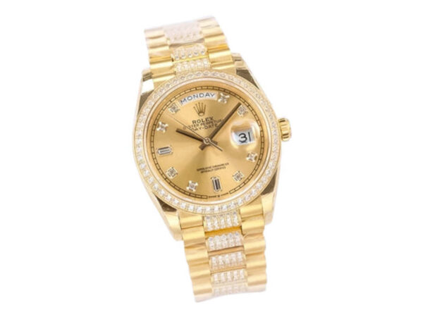 Day-Date 36 Yellow Gold 'President' with Diamond Champagne Dial and Diamond Bezel 1