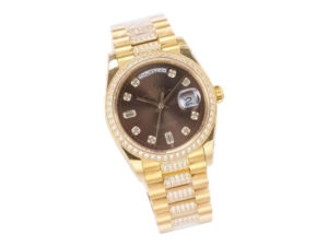 Day-Date 36 Yellow Gold 'President' with Diamond Chocolate Dial and Diamond Bezel 1