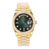 Day-Date 36 Yellow Gold 'President' with Diamond Green Ombre Dial and Diamond Bezel