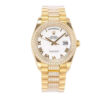 Day-Date 36 Yellow Gold 'President' with White Dial and Diamond Bezel (Roman Numerals)