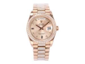 Day-Date 36 Rose Gold 'President' with Diamond Chocolate Dial and Diamond Bezel