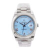 Day-Date 40 Platinum 'President' with Ice Blue Dial (Roman Numerals) and Smooth Bezel