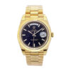 Day-Date 40 Yellow Gold 'President' with Black Motif Dial and Fluted Bezel