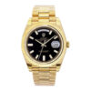 Day-Date 40 Yellow Gold 'President' with Onyx Diamond Dial and Fluted Bezel