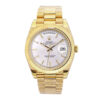 Day-Date 40 Yellow Gold 'President' with Silver Motif Dial and Fluted Bezel