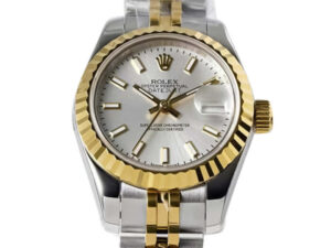 Lady-Datejust 28 Two Tone Yellow Gold on Jubilee with Silver Dial and Fluted Bezel 1