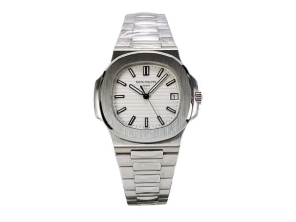 Nautilus Stainless Steel with White Dial (40mm)