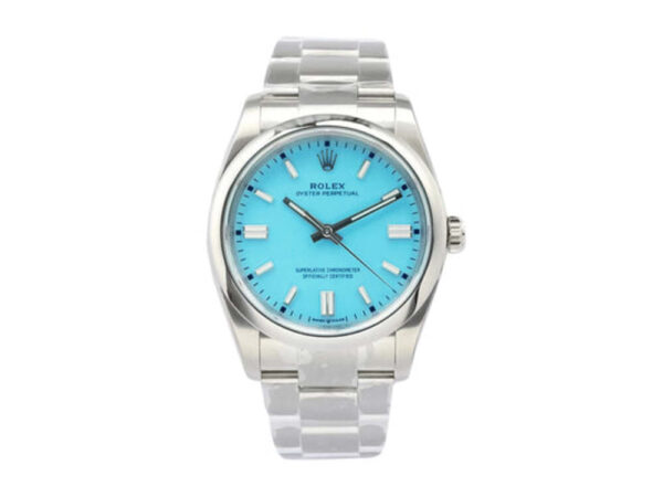 Oyster Perpetual 36 Stainless Steel 'Tiffany' with Blue Turquoise Dial