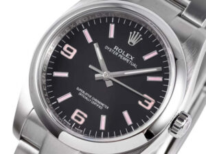 Oyster Perpetual 36 Stainless Steel with Black Dial and Pink Indices (Arabic numerals) 1