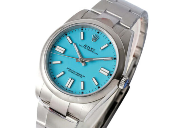 Oyster Perpetual 41 Stainless Steel 'Tiffany' with Blue Turquoise Dial 1