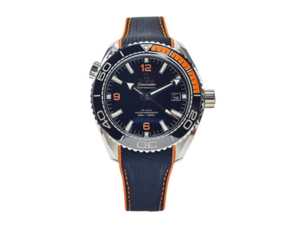 Seamaster Planet Ocean 600 with Blue Dial on Rubber Strap (43.5mm)