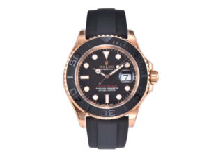 Yacht-Master Rose Gold on Oysterflex with Black Dial (40mm)